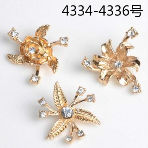 Diy alloy accessories network new flower heart pearl hair accessories 10pcs