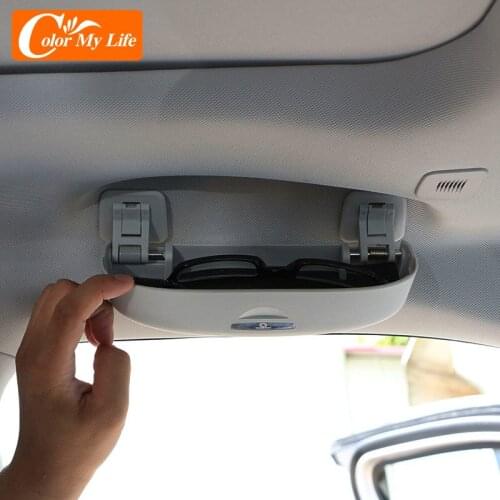 ABS Car Sunglasses Case Holder Glasses Box Storage Boxes for Jeep Compass 2th 2017 2018 2019 2020 2021 Renegade Accessories