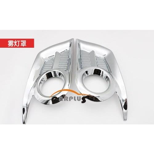 Free shipping fog lamp cover For 2012,2013,2014 hilux VIGO chrome fog lamp cover High quality accessories Fog Light Cover