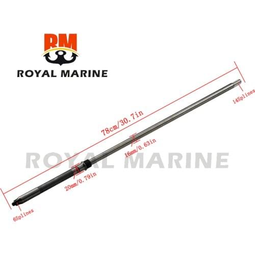 Drive shaft Long 61N-45510-10 For 25hp Yamaha Outboard 2 and 4 stroke F25-04010000L Parsun Engine 61N-45510-10