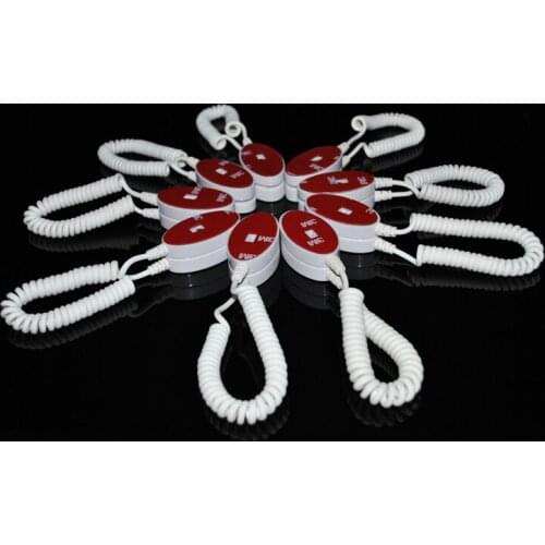 50pcs Wholesale Display Oval Spring Cell Phone Display Holder Mobile Dummy Retail Store Exhibition Fair Open Case Show Anti-lost