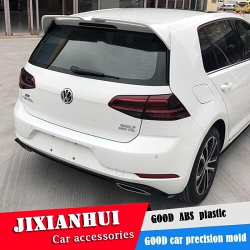 For Golf GTD Spoiler 2014-2018 Volkswagen Golf RLINE Spoiler ABS plastic Material Car Rear Wing Color Rear Spoiler