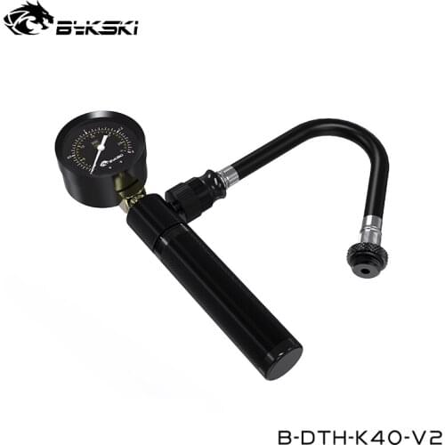 BYKSKI G1/4" gas pressure gauge, PC case liquid-cooled leak tester, water-cooled leak preventer, B-DTH-K40-V2