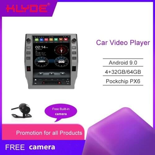 KD-12116 klyde 12.1'' Tesla android PX6 GPS Navigation touch screen player For Tundra 2014-2018 car multimedia player