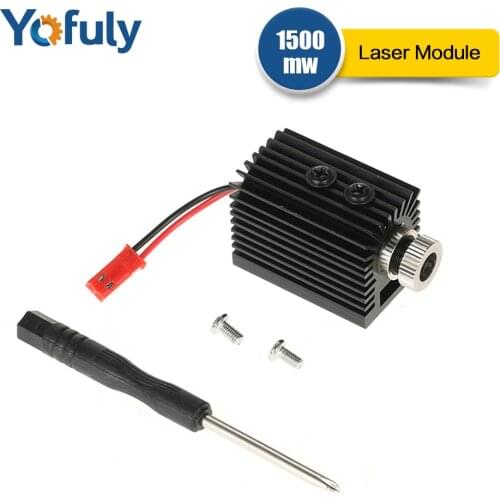 DIY 1000mw 1500mw Laser Module Engraver Accessory 405nm Blue Violet Light Laser Head for CNC Machine with Free Screwdriver Tool