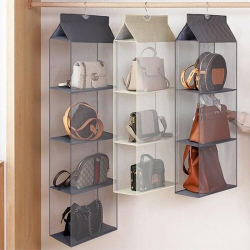 Luluhut Handbag hanging organizer Hanging wardrobe organizer Three-dimensional storage hanging bag Handbag organizer for closet
