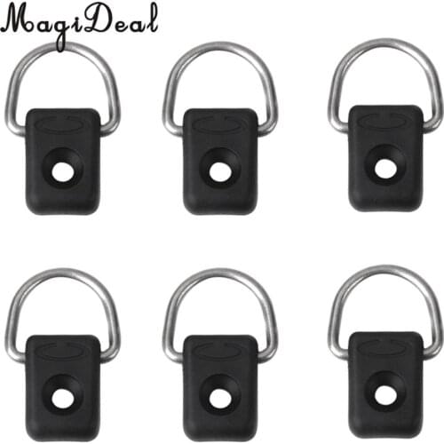 MagiDeal 6 Pieces High Quality Water Sports Kayak D Rings Outfitting for Boat Canoe Kayak Accessories Fishing Inflatable Boat