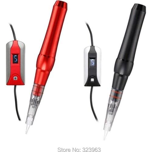 Linen-free Tattoo Machine for Eyebrow Lips Semi-permanent Pen Machine for Microblading Cartridge Needles 1RL 3RL 5RL 7RL 5F 7F