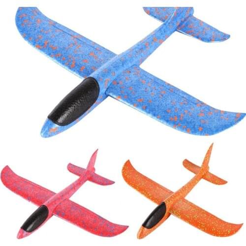 Model Aircraft Plane Foam Airplane Toy Hand Launch Throwing Glider Outdoor Fun Sports Plane Model For Kids Gift M0162