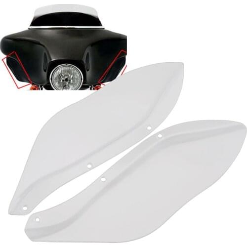 Motorcycle Clear Upper Fairing Air Deflector Side Wing Deflector Windshield For Harley 96-13 Electra Street Glide Trike Models