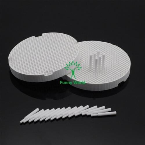 New Brand 2Pcs Dental Instrument Porcelain Honeycomb With 20Pcs Zirconia Pins Dentist Products
