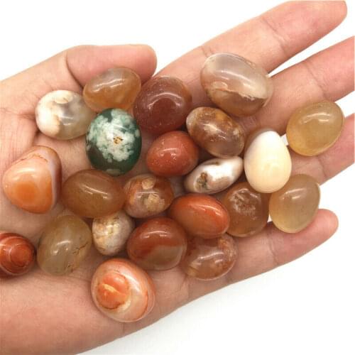 Wholesale 100g 10-20mm Natural Colorful Mix Tumbled Agate Crystal Bulk Mix Assorted Stone Natural Quartz Crystals