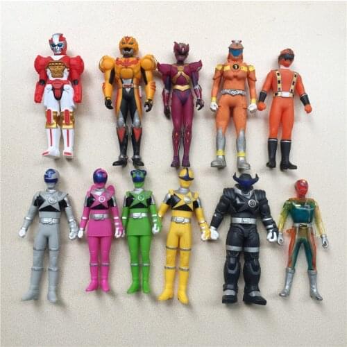 Bandai Genuine Super Sentai Series UCHU SENTAI KYURANGER Joints Movable Action Figure Model Toys