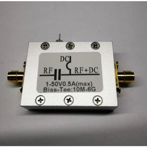 RF DC isolator Biaser Coaxial feed Bias Tee 10MHz-6GHz low insertion loss