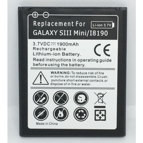 EB-L1M7FLU 4pins Replacement S3mini Battery For Samsung Galaxy S3 mini i8160 i8190 Ace2 S7562 Battery EB425161LU 3pins