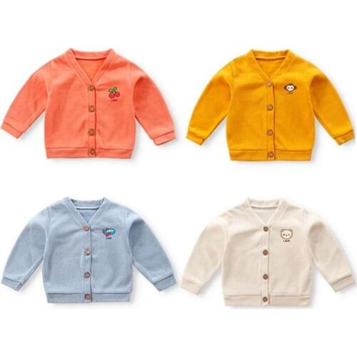 Newborn Baby Sweater Childrens Knit Cardigan Infant Boy Girl Coat Long-sleeved Candy Soft Infant Sweater