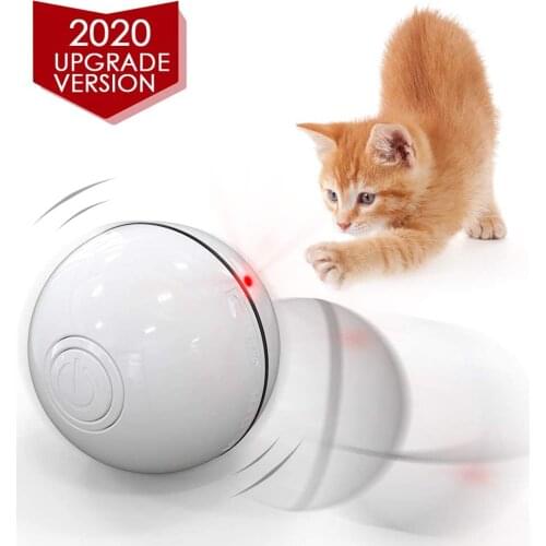 Unimme Smart Interactive Cat Toy Ball, Automatic Rolling Ball, USB Rechargeable Cat Light Toy, 360 Degree Self Rotating Ball