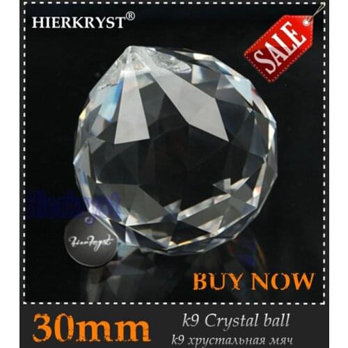 1 Transprent Chandelier gorgeous Crystal Healing Pendulum Lamp Prisms Hanging Pendants Ball Rainbow Maker 30mm dia