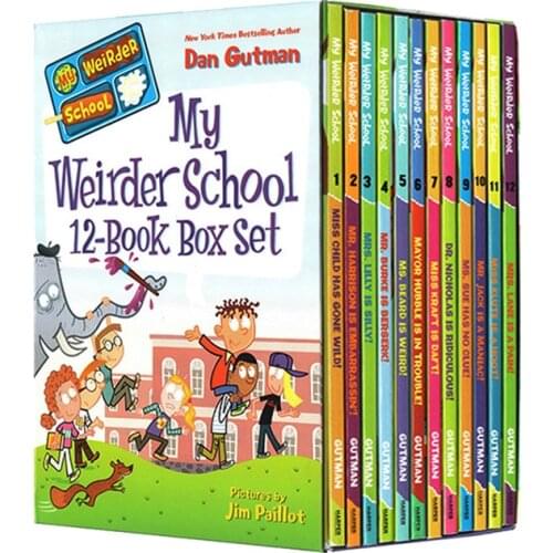 12 Books/Set My Weirder School English Story Books Children Kids Story Comic Book Early Educaction Reading Book