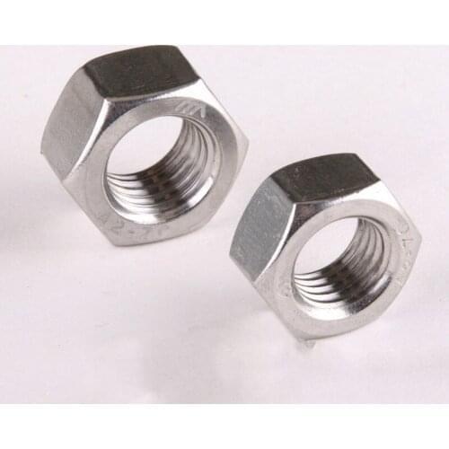 20PCS 304 Stainless Steel Hex Nuts Carbon Steel A2-70 M1.6 DIN934