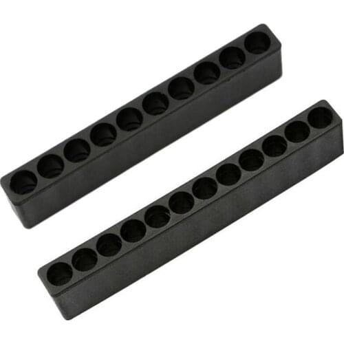 Drill Bit Holder 1/4" Black 12 Holes Hex Shank Screwdriver Storage Bit Case Y3J6