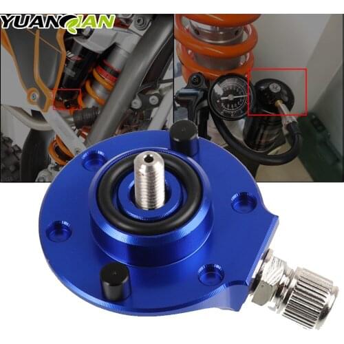 Black WP Rear Suspension Gas Valve 58MM 64MM For SX SXF EXC EXCF XC XCF XCW XCFW 85 125 150 250 350 450 500 Nitrogen Gas Filling