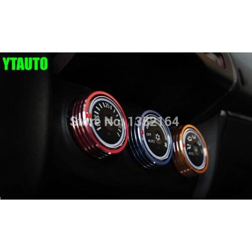 For Mitsubishi ASX 2014-2018 car Air Conditioning AC knob trims,auto accessories,3pcs/lot,car styling