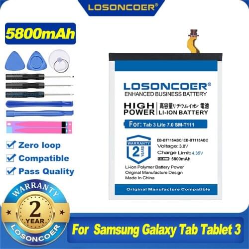 EB-BT115ABE EB-BT115ABC EB-BT111ABC Tablet Battery For Samsung Tab3 Lite SM-T110 T115 SM-T111 SM-T116 T111 T3600E T110 T116