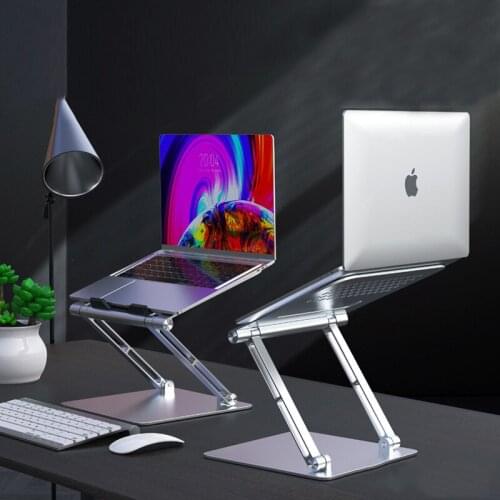 FTEWUM Laptop Stand High Quality Aluminum Alloy Retractable Folding Adjustable Bracket For Heat Dissipation Portable Bracket