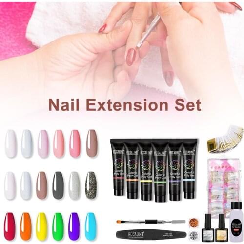 15Pcs Gel For Nail Extension Set Semi Permanant Uv Gel Varnish UV Phototherapy For Nail Art Extension Gel Kit Nail Polish