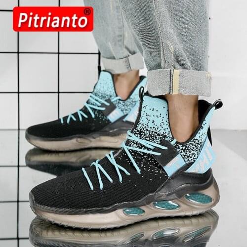 New Sneakers Men Shoes Mesh Breathable Fashion Lightweight Mens Casual Shoes Big Size 39-45 Tenis Gym Shoes