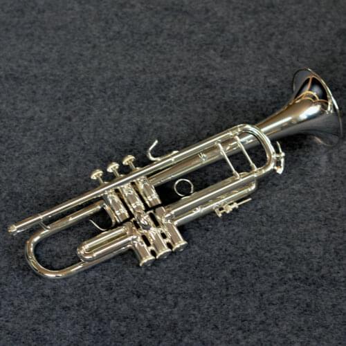 Unbranded Can Customizable Logo Bb Trumpet Instrument Brand Quality Brass Tube Silver Plated Surface With Case Mouthpiece