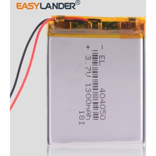 404050 3.7V 1300mAh Rechargeable li Polymer Li-ion Battery For bluetooth Wrist Watch pen MP3 MP4 Game Player 044050