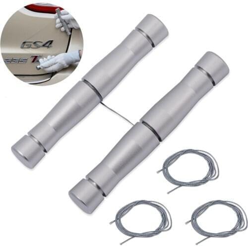 EHDIS Car Surface Logo Remover Metal Sticker Antenna Emblem Remove Knifeless PE Wire Car-styling Cleaning Tool Auto Wrapping