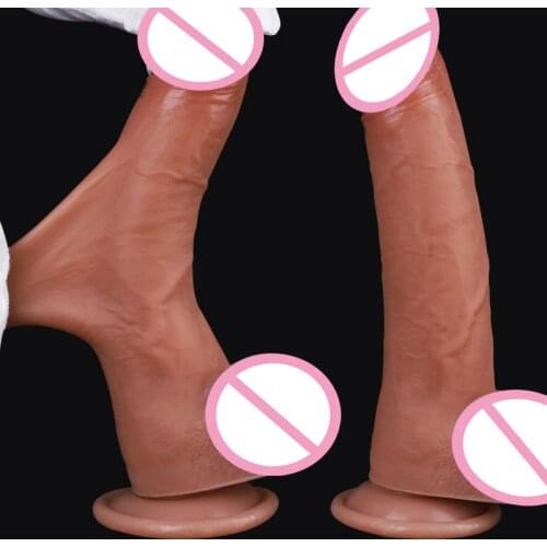 8 Inch Foreskin Dildo Strap On Dildos For Women Lesbian Masturbator Tool Realistic Penis Fake Dick Big Cock Adult Erotic Sex Toy