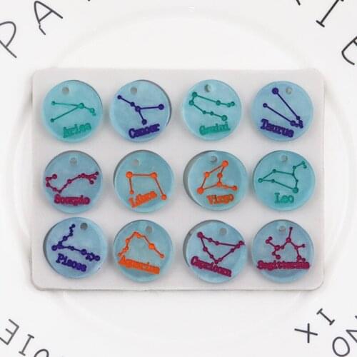 12 Constellation Fondant Silicone Mold Mobile Phone Epoxy Mold XGY-255