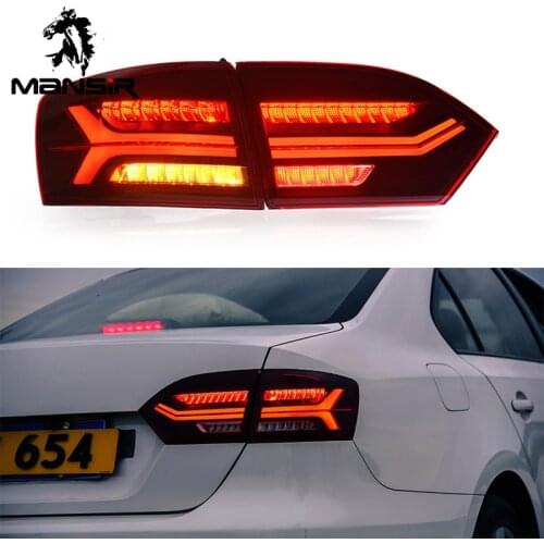 LED Car Taillight Tail Lamp Brake Reversing Reverse Rear Fog Lights For Volkswagen Jetta 2012 2013 2014 MK6 Reflector Bumper