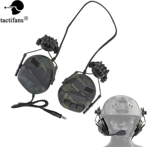 Tactical Headset Hunting Shooting Helmets Active Noise Reduction Headphones For Mini Phone/TCI/ U94/TCI PTT Airsoft Paintball