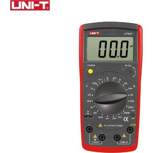 UNI-T UT601 Modern Professional Capacitance Meters Ohmmeters Capacitor Resistor wDiode & Continuity Buzzer