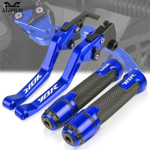 YBR Adjustable CNC Brakes Clutch Levers Handle Bar FOR YAMAHA YBR125 YBR250 2005-2014 2013 2012 2011 Motorcycle Handlebar Grips