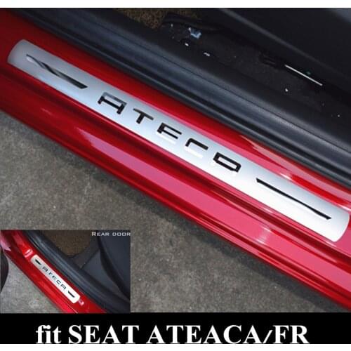 ATECA FR Door Sill Protector Stainless Steel Door Sill Scuff Plates For SEAT ATECA FR X-Perience