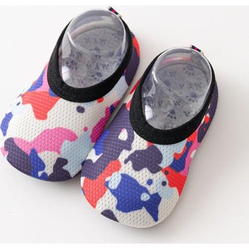Baby Boys Camouflage The Floor Socks Barefoot Aqua Socks Non-Slip Shoes Kids Soft Floor Indoor Shoes Surf Snorkeling Swim Shoes