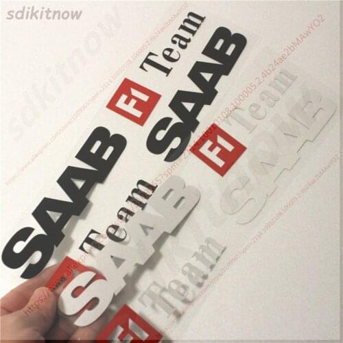 1pair F1 Team Racing Car Sports Decal Sticker Accessories Decoration For Sweden SAAB 9-3 9-5 93 95 900 Accessories