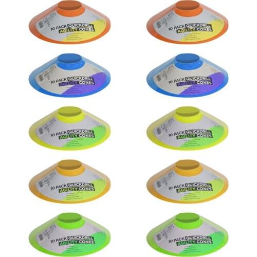 10PCS Football Training Logo Disc Sign Cone Obstacle Dish Cone Cross Track Space Mark Obstacle Football Training Equipment