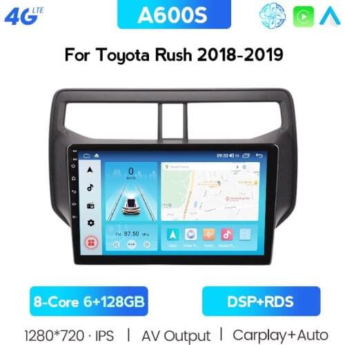 128G Carplay 2 Din Mutimedia For Toyota RUSH 2018-2019 Android 10 Screen Player Audio Radio GPS Navigation Head Unit Auto Stereo