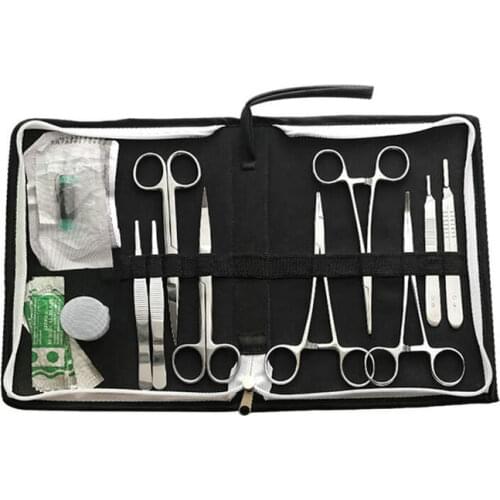 15pcs/set 16cm Surgical suture tools, operation training instrument tool with selica gel kit for Medical/science/Students