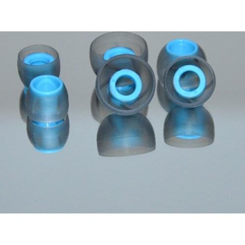 3 Pairs / 6pcs Universal in-ear Earbuds Sleeve Earphone Case Tip Soft Silicone Rubber Material Keep Memory for Shure CTZ TRN