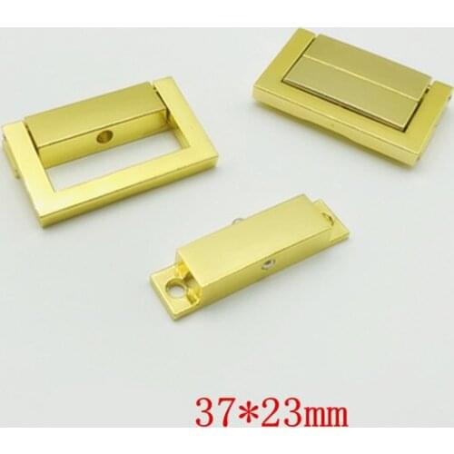 37*23mm Rectangular Square High-end Packaging Hardware Accessories Lartge Size Quartet Lock Zinc Alloy Lock Wooden Box Locking