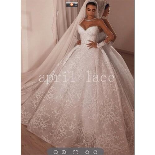 5 yards AS012 # April bridal LACE Collection 2021 French Sequin Good Quality tulle embroidery lace For sewing wedding dress