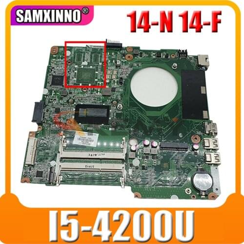 AKemy Laptop motherboard For HP Pavillion 14-N 14-F 14' Inch I5-4200U Mainboard DA0U83MB6E0